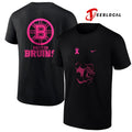 Boston Bruins NHL breast cancer awareness shirt