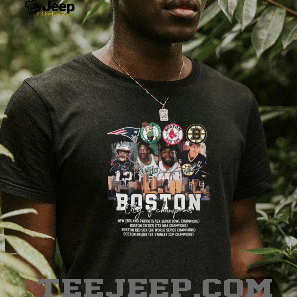 Boston City of Champions Sports Legends Signature Shirt