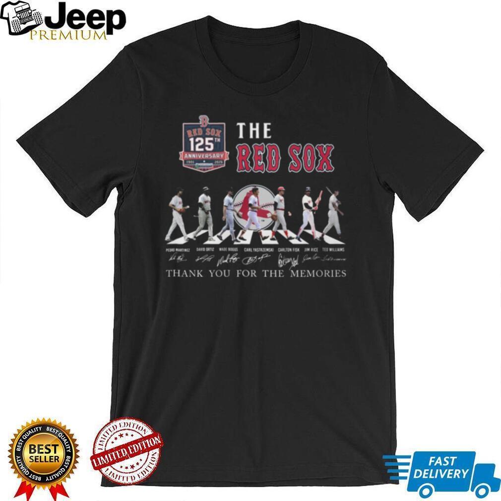 Boston Red Sox 125th Anniversary Abbey Road Tribute Baseball T Shirt
