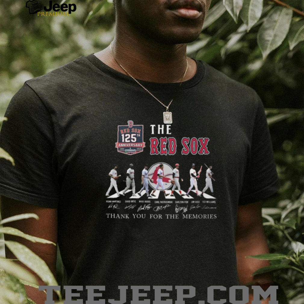Boston Red Sox 125th Anniversary Abbey Road Tribute Baseball T Shirt