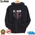 Boston Red Sox Nurse Work Of Heart Stethoscope Red Logo T Shirt