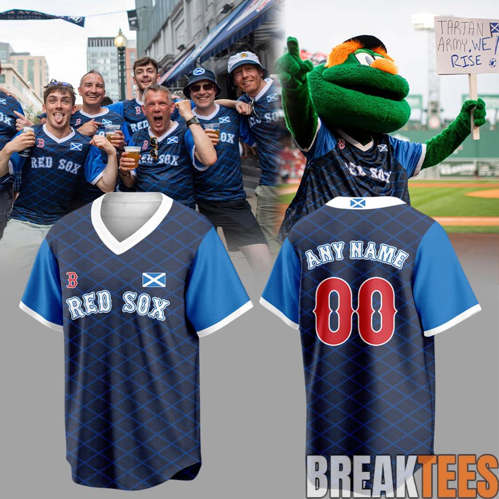Boston Red Sox Scottish Celebration 2026 Custom Baseball Jersey