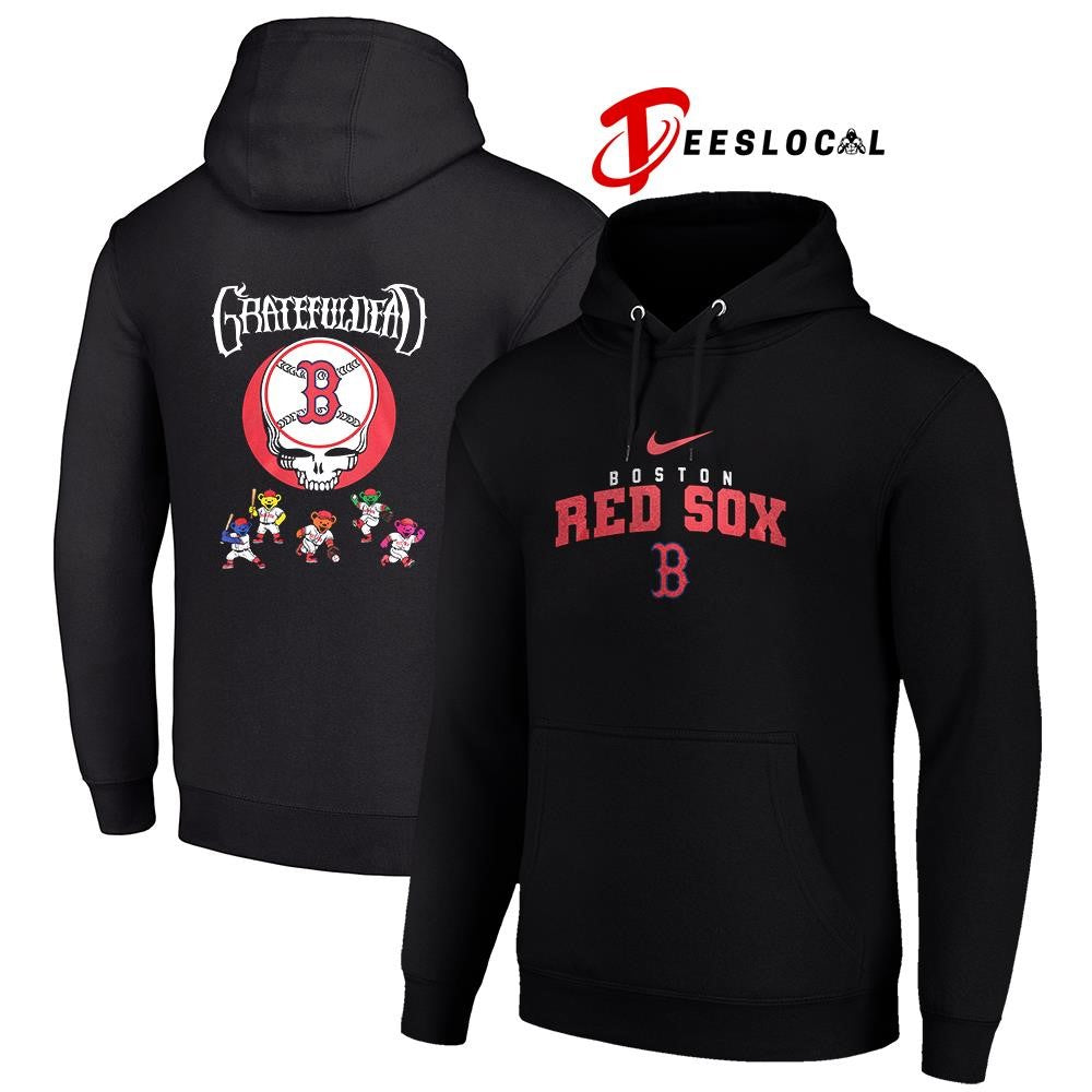 Boston Red Sox x Grateful Dead bear mascot shirt