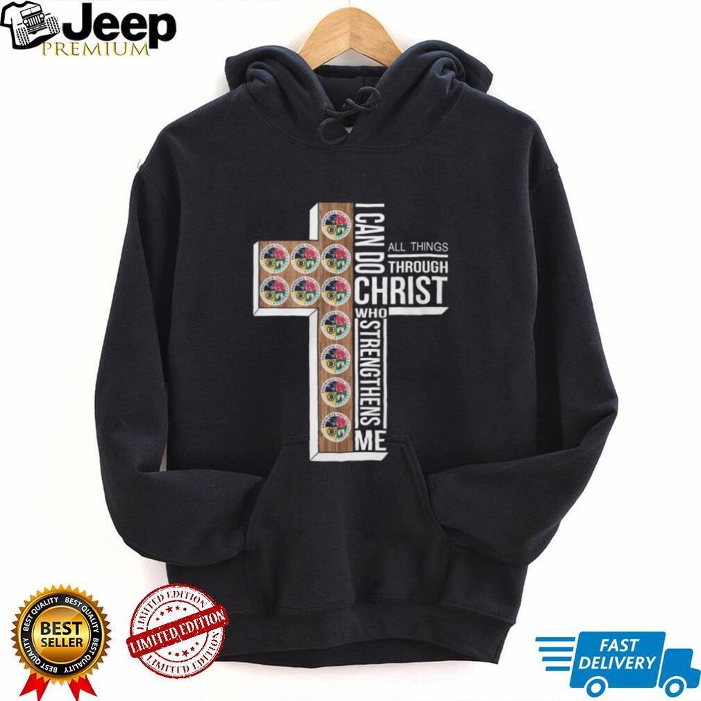 Boston Sports Teams Cross T Shirt Philippians 413 I Can Do All Things Through Christ