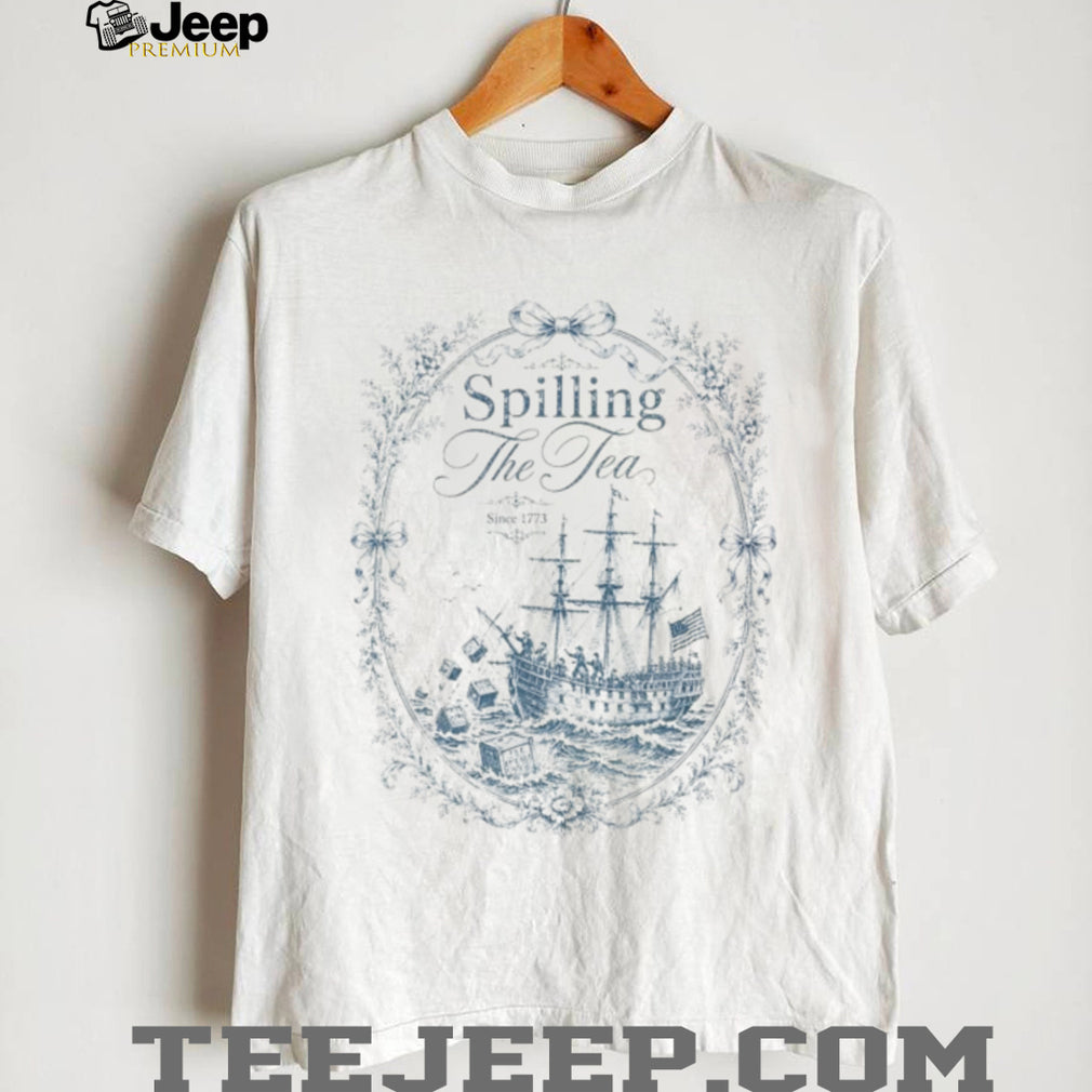 Boston Tea Party Vintage Spilling The Tea Patriotic Shirt