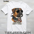 Boxer Dog 250 Years American Flag Sunglasses T Shirt