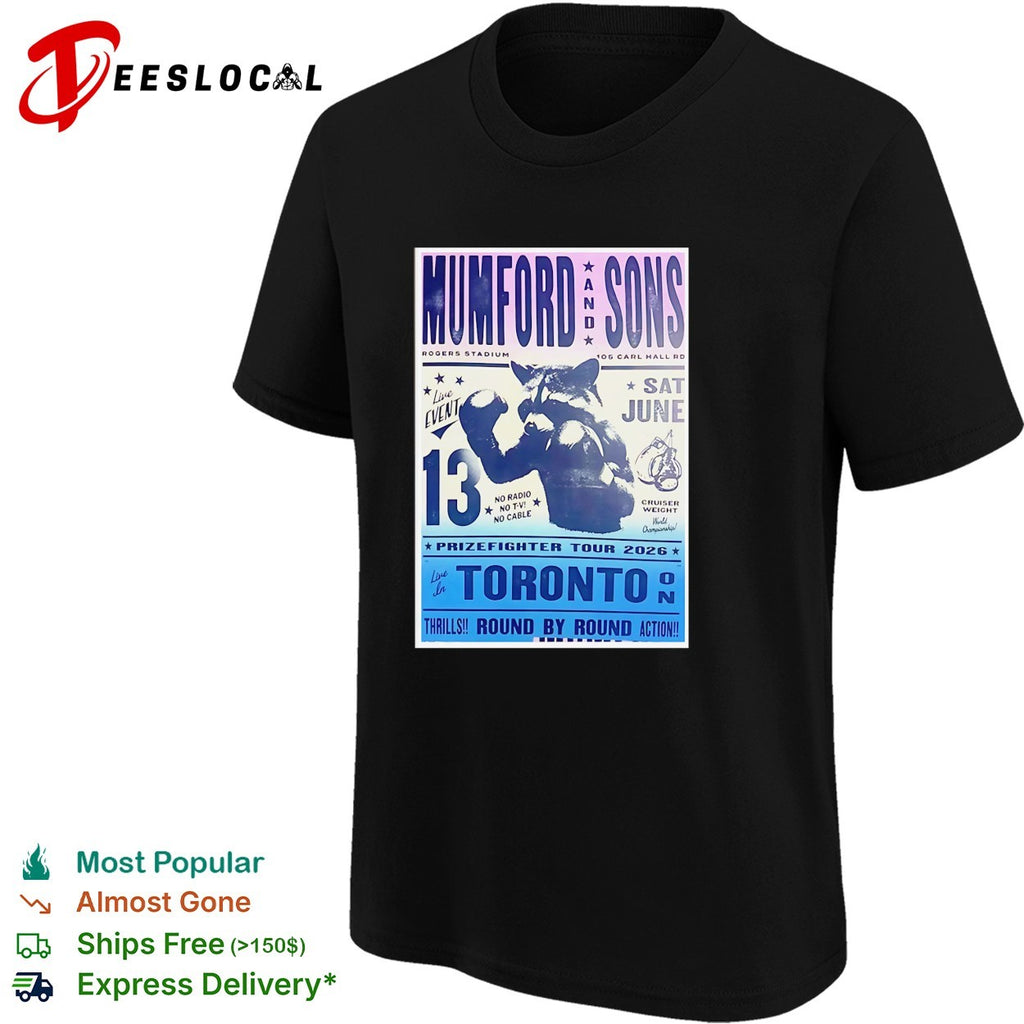 Boxing prizefighter match Toronto Rogers Stadium June 2026 concert framed poster art shirt