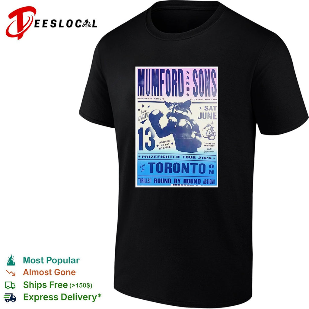 Boxing prizefighter match Toronto Rogers Stadium June 2026 concert framed poster art shirt