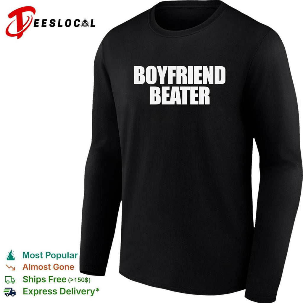Boyfriend beater tank top sleeveless gym style funny shirt