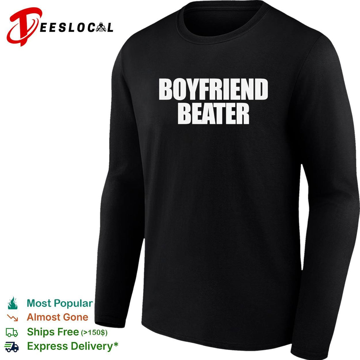 Boyfriend beater tank top sleeveless gym style funny shirt