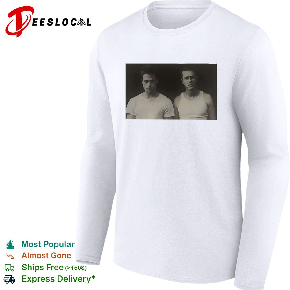 Brad Pitt Edward Norton Fight Club Tyler Durden and The Narrator Movie shirt