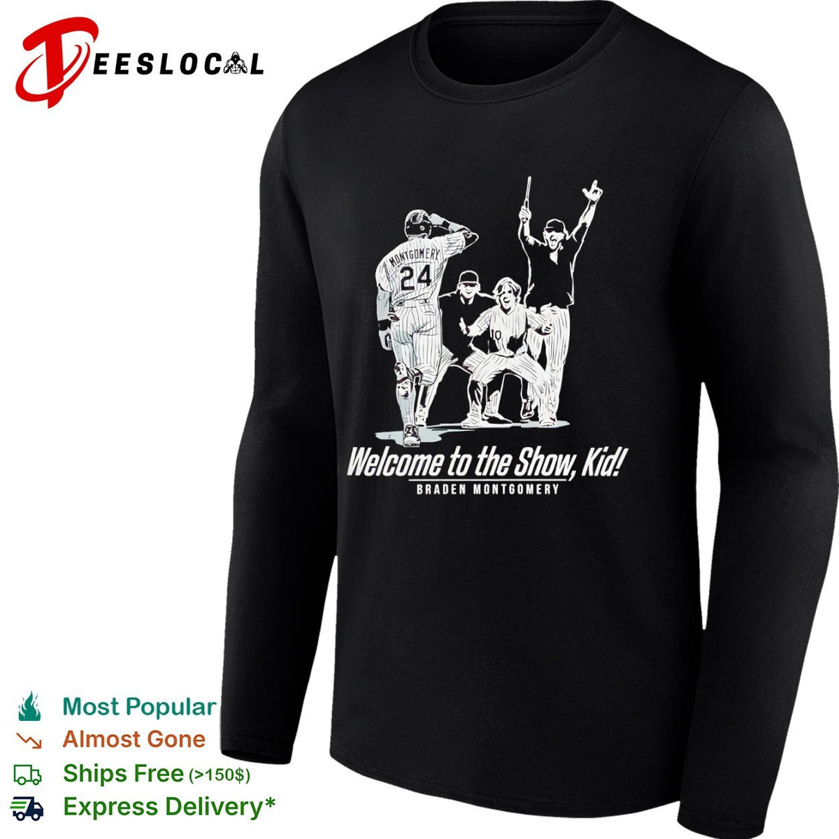 Braden Montgomery players welcome to the show kid shirt