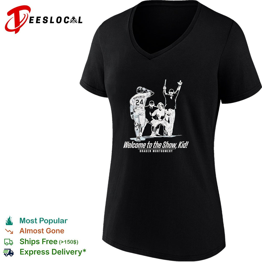 Braden Montgomery welcome to the show kid baseball debut shirt
