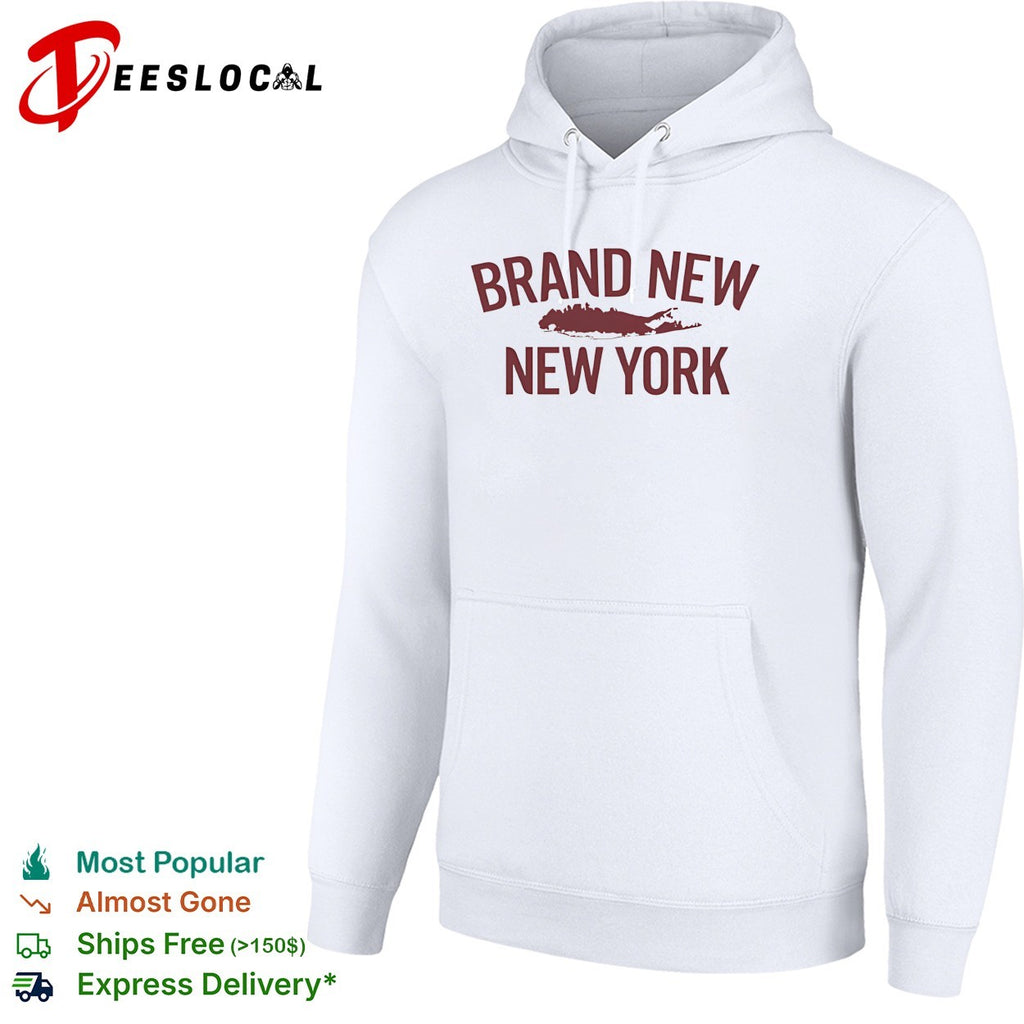 Brand New band New York fish silhouette typography shirt
