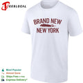 Brand New band New York fish silhouette typography shirt