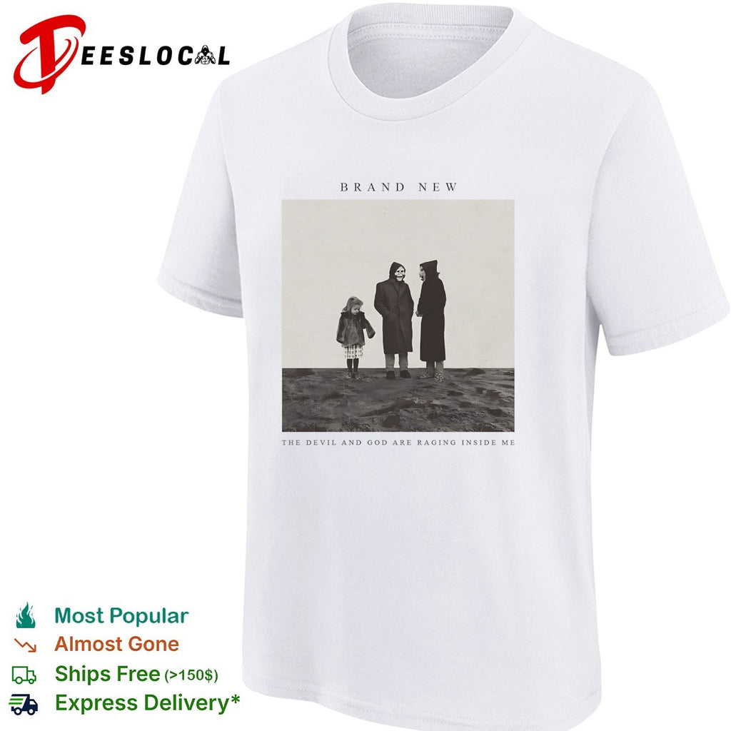 Brand New the devil and god are raging inside me album cover photo shirt