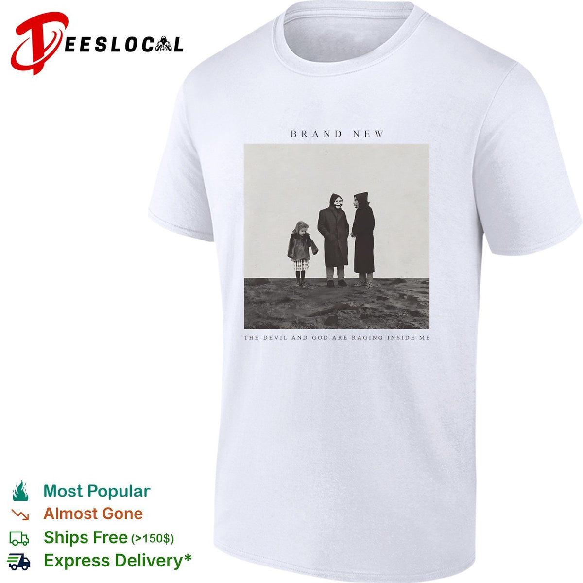 Brand New the devil and god are raging inside me album cover photo shirt