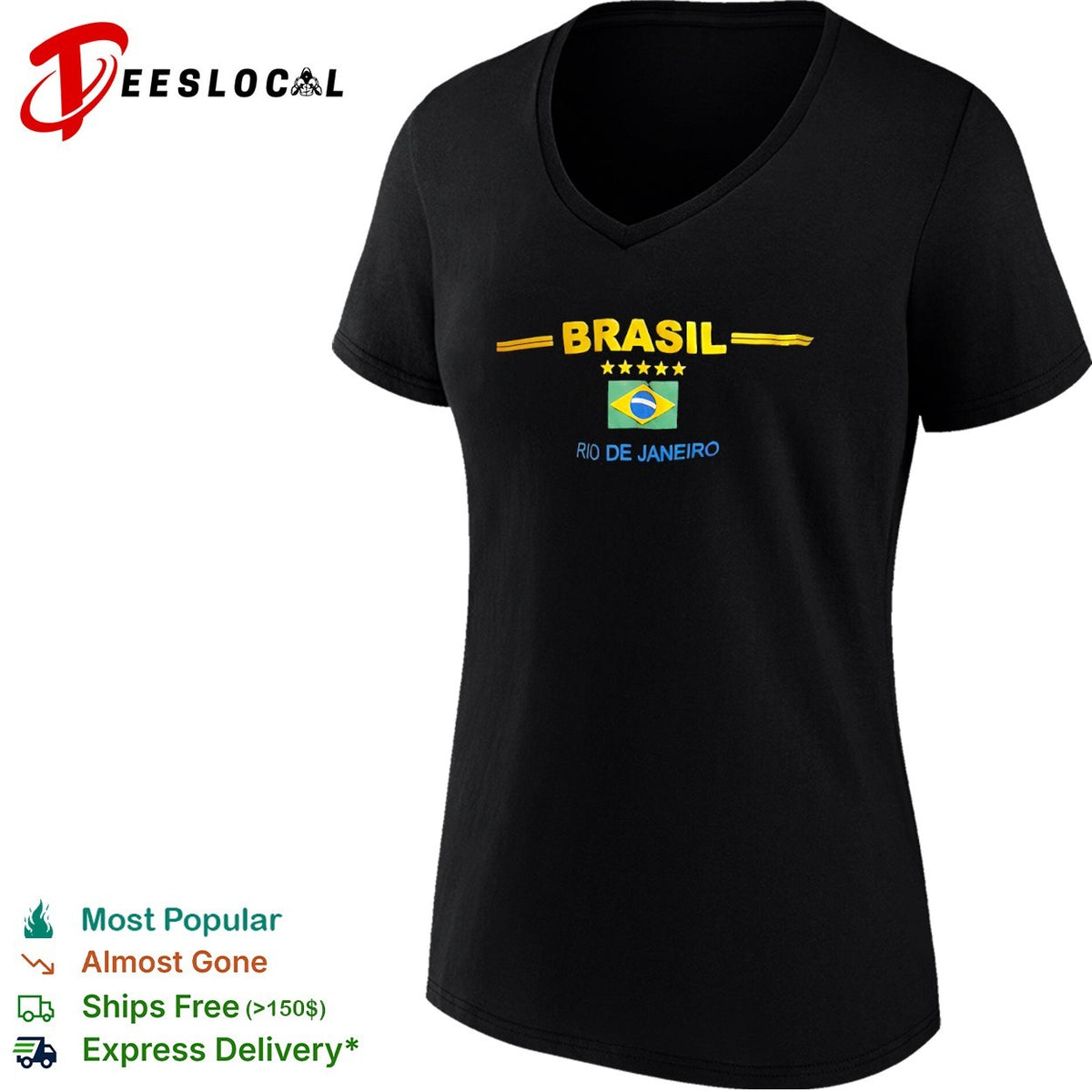 Brasil Rio De Janeiro Five Stars shirt