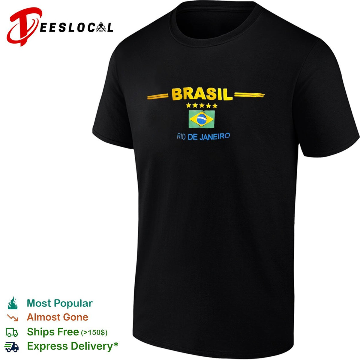 Brasil Rio De Janeiro Five Stars shirt