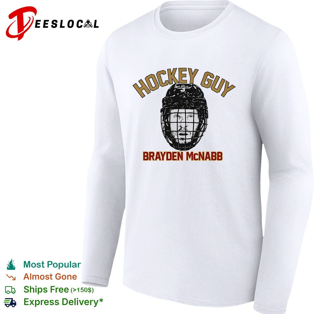 Brayden McNabb Vegas Golden Knights hockey guy face helmet shirt