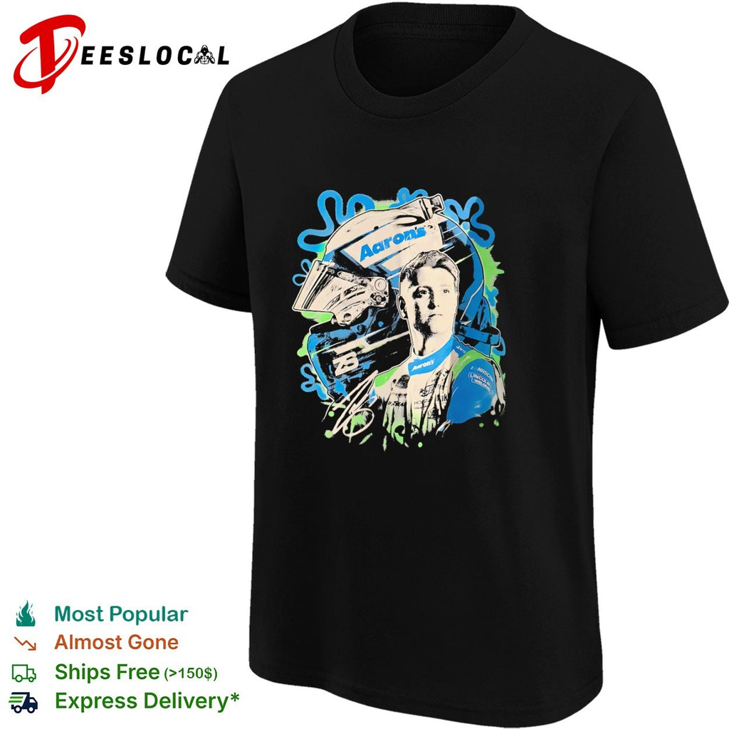 Brennan Poole Front Row Motorsports NASCAR Aaron’s SquarePants shirt