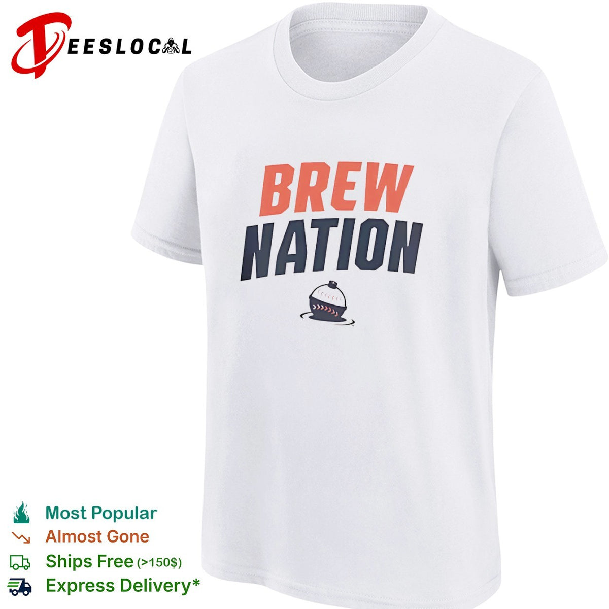 Brew Nation Milwaukee Brewers MLB Baseball Team shirt