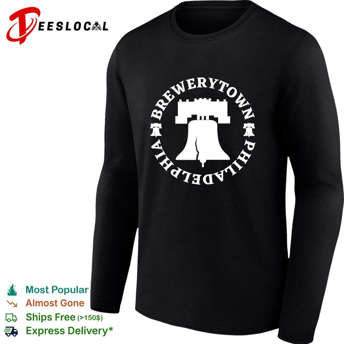 Brewerytown Philadelphia Phillies liberty bell badge shirt
