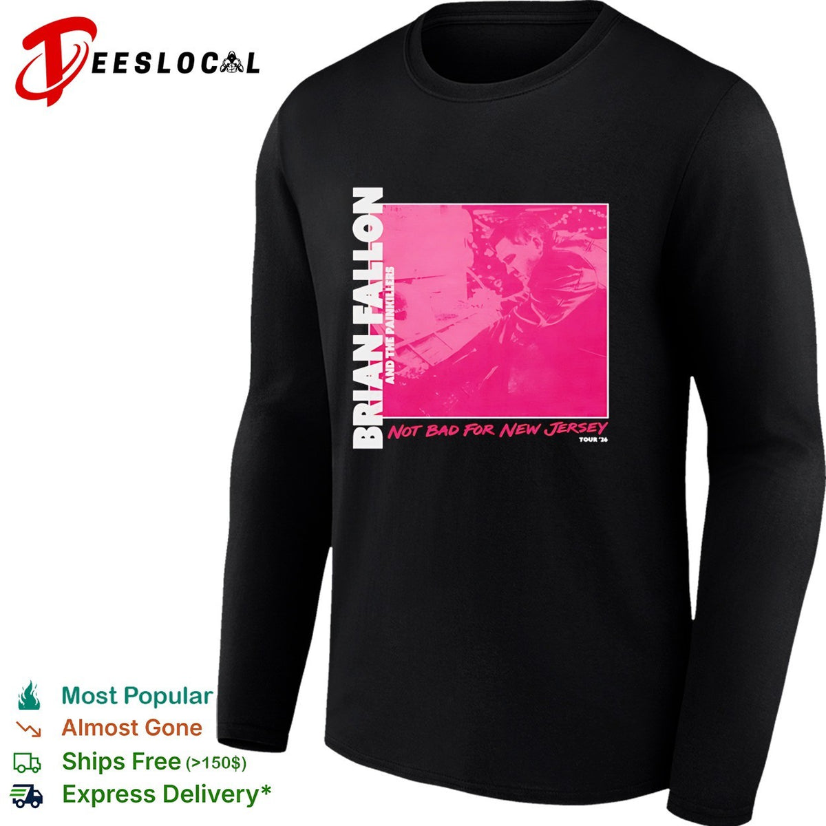Brian Fallon and The Painkillers Not Bad For New shirt