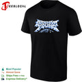 Brigham Young University BYU Mountain Logo Retro 80s Metal Heavy Font graphic shirt