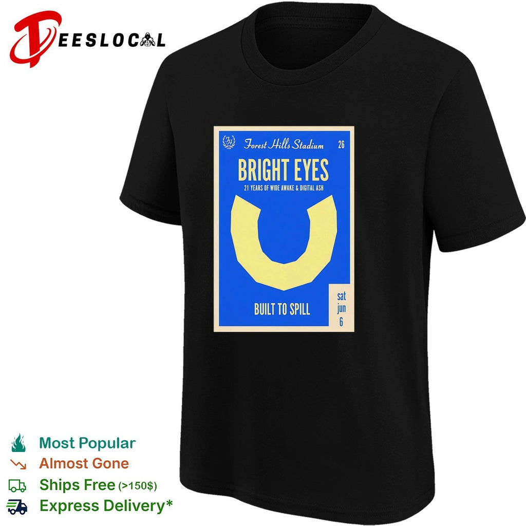 Bright Eyes Forest Hills Stadium 21 Years of Wide Awake and Digital Ash shirt