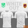Brisbane Broncos White out NRL Limited Edition 3D T-Shirt