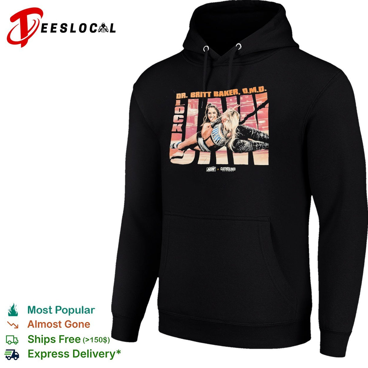 Britt Baker AEW lockjaw DMD wrestling shirt