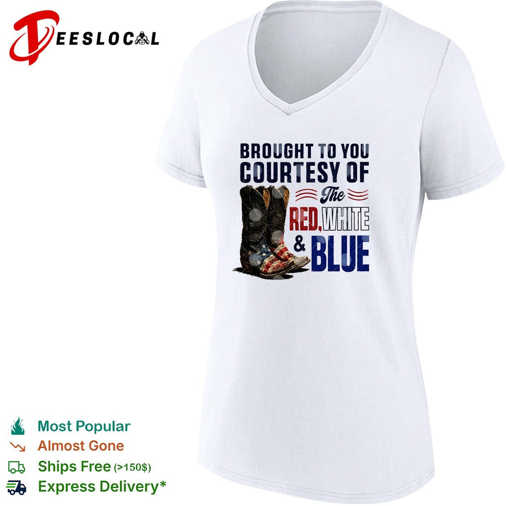 Brought to you courtesy of the Red White and Blue cowboy boots shirt