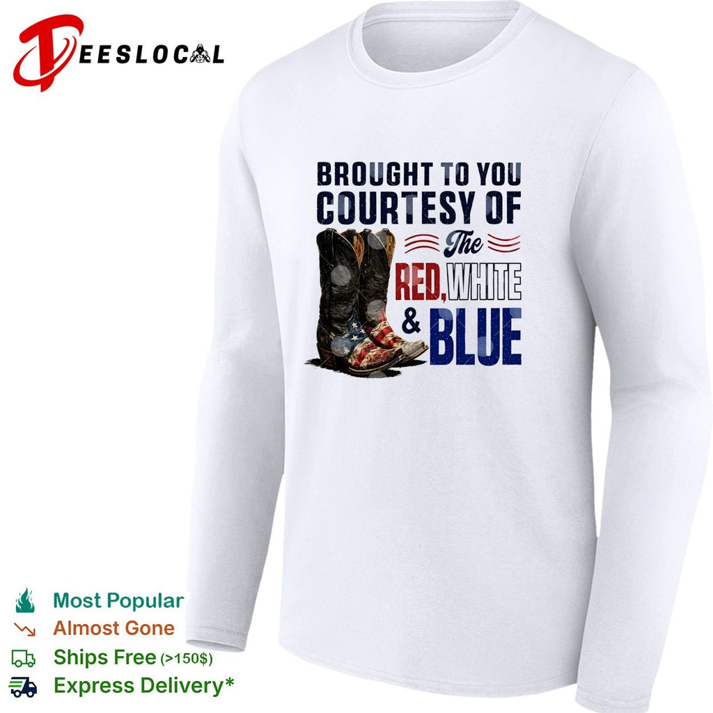 Brought to you courtesy of the Red White and Blue cowboy boots shirt