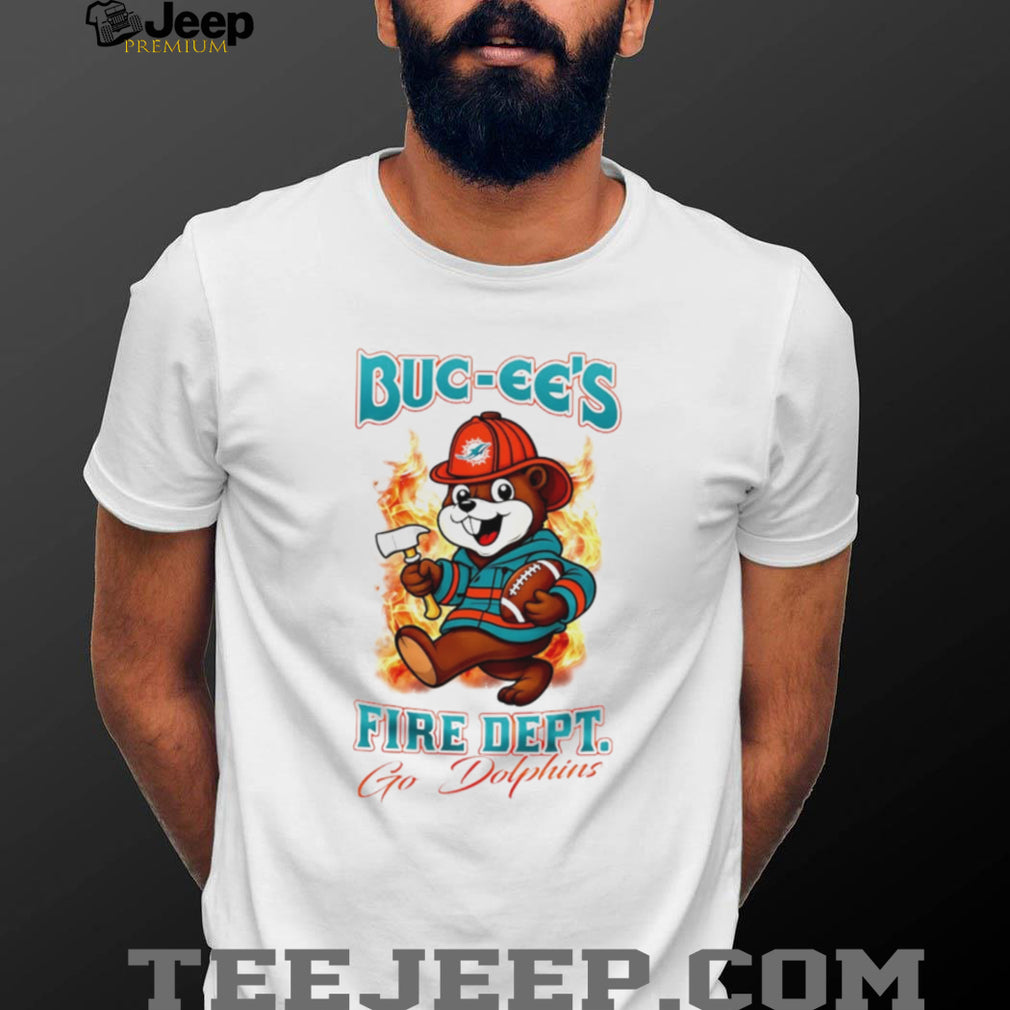 Buc ees Fire Department Miami Dolphins Mascot T Shirt