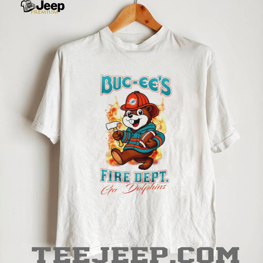 Buc ees Fire Department Miami Dolphins Mascot T Shirt
