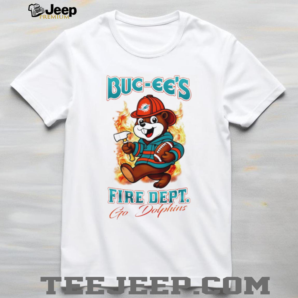 Buc ees Fire Department Miami Dolphins Mascot T Shirt