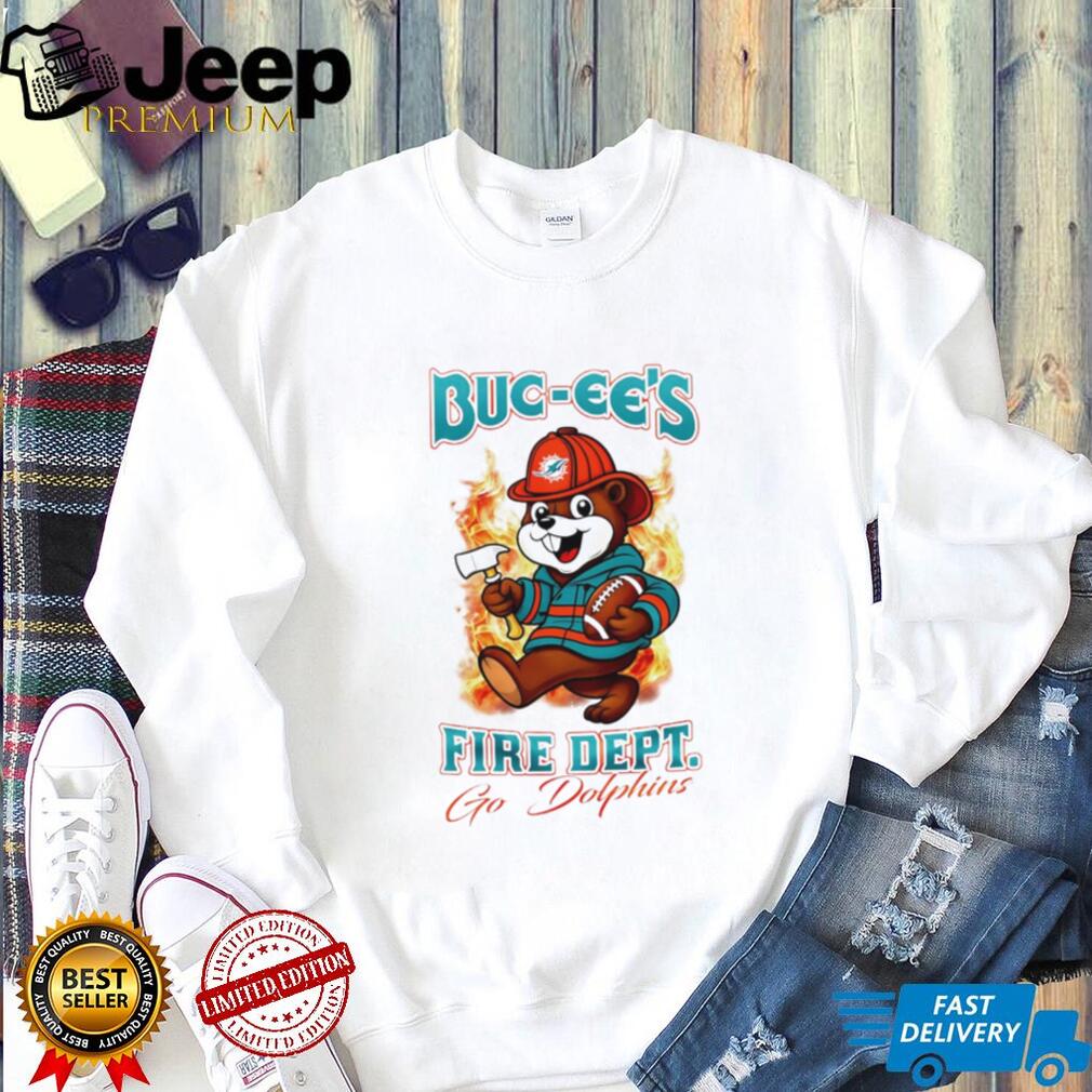 Buc ees Fire Department Miami Dolphins Mascot T Shirt