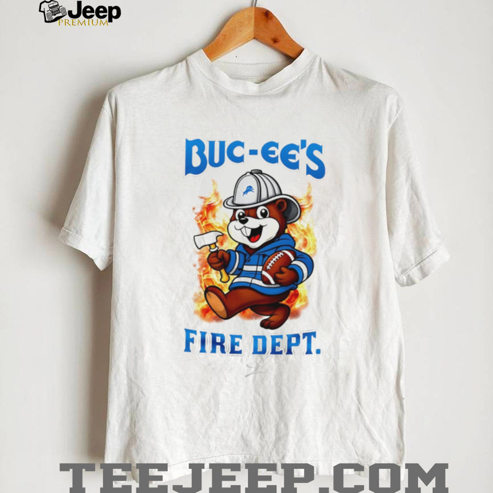 Buc ee’s Fire Dept Football Fan Detroit Graphic T Shirt