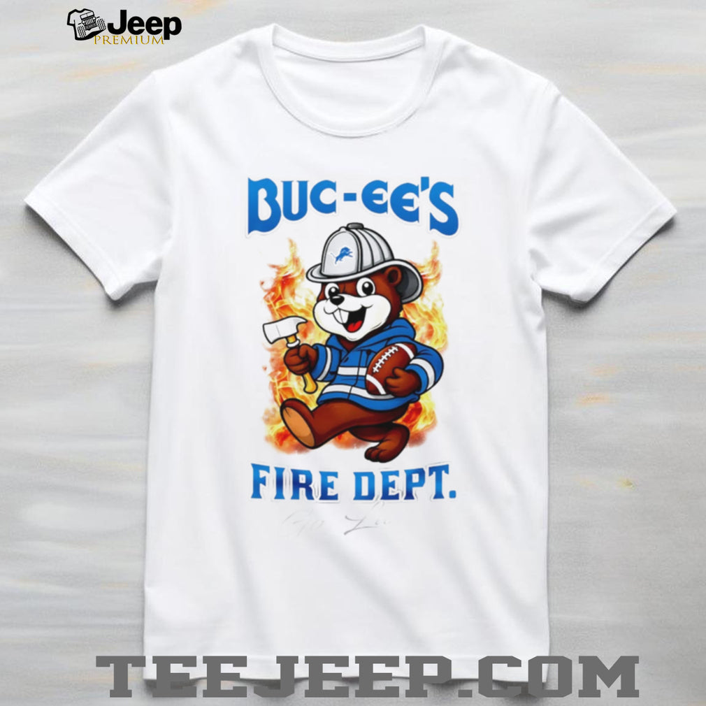 Buc ee’s Fire Dept Football Fan Detroit Graphic T Shirt