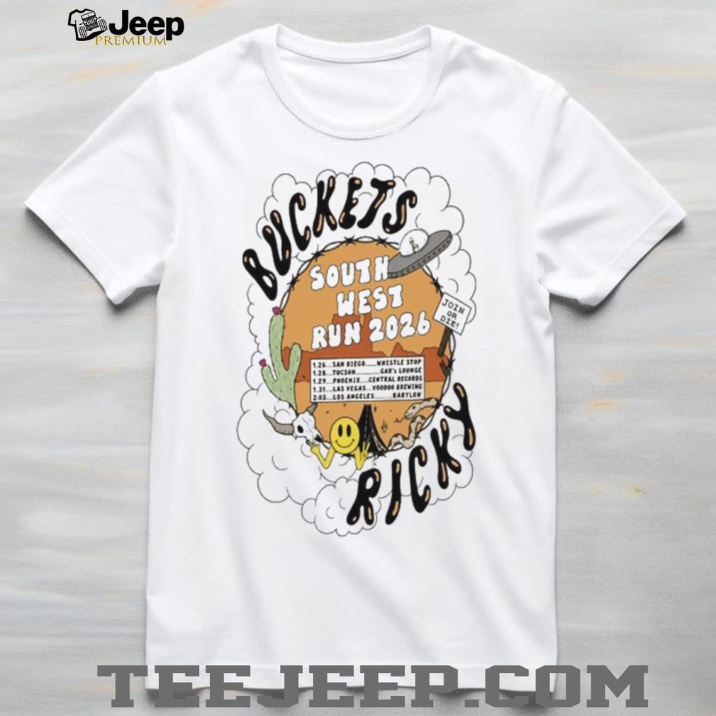 Buckets Southwest Run 2026 Desert Tour Concert T Shirt