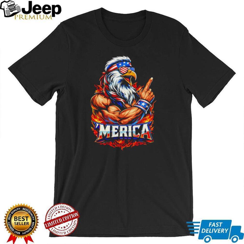 Buff Patriotic Eagle ‘Merica USA Muscles T Shirt
