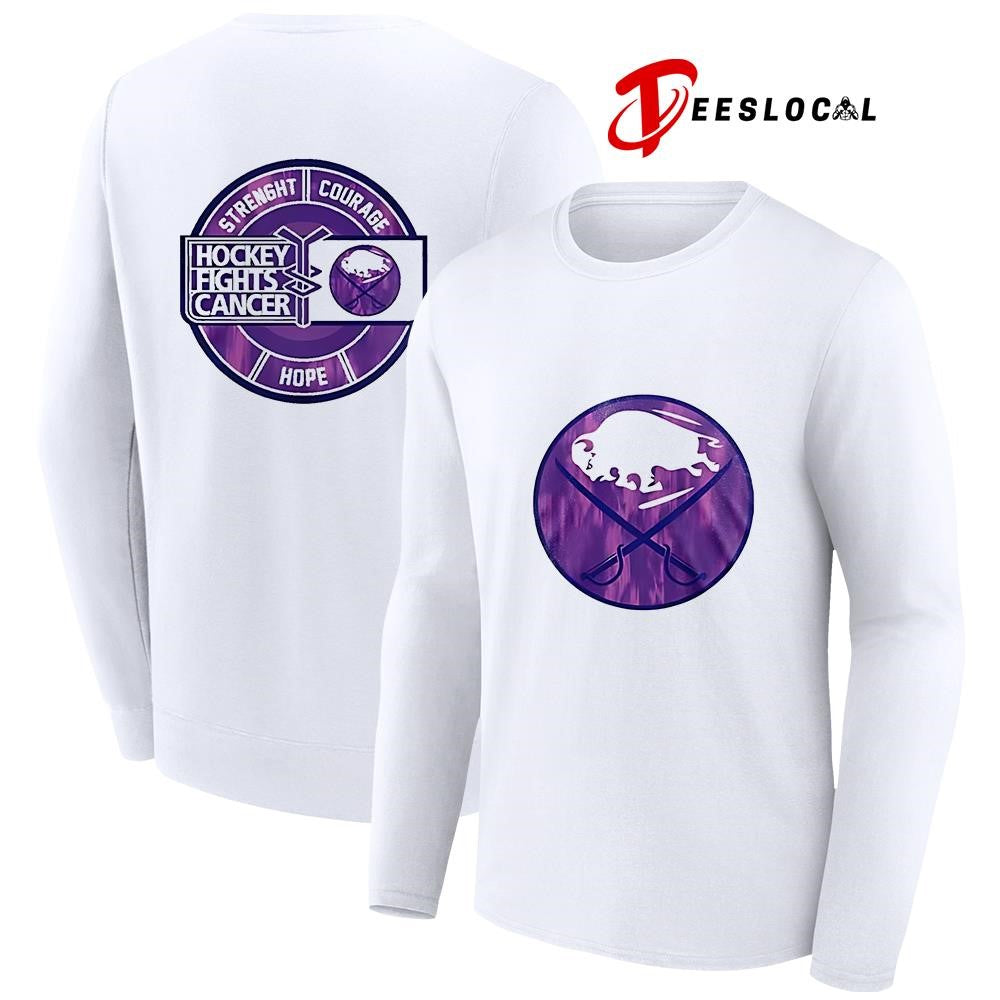 Buffallo Sabres hockey fights cancer strength courage hope shirt