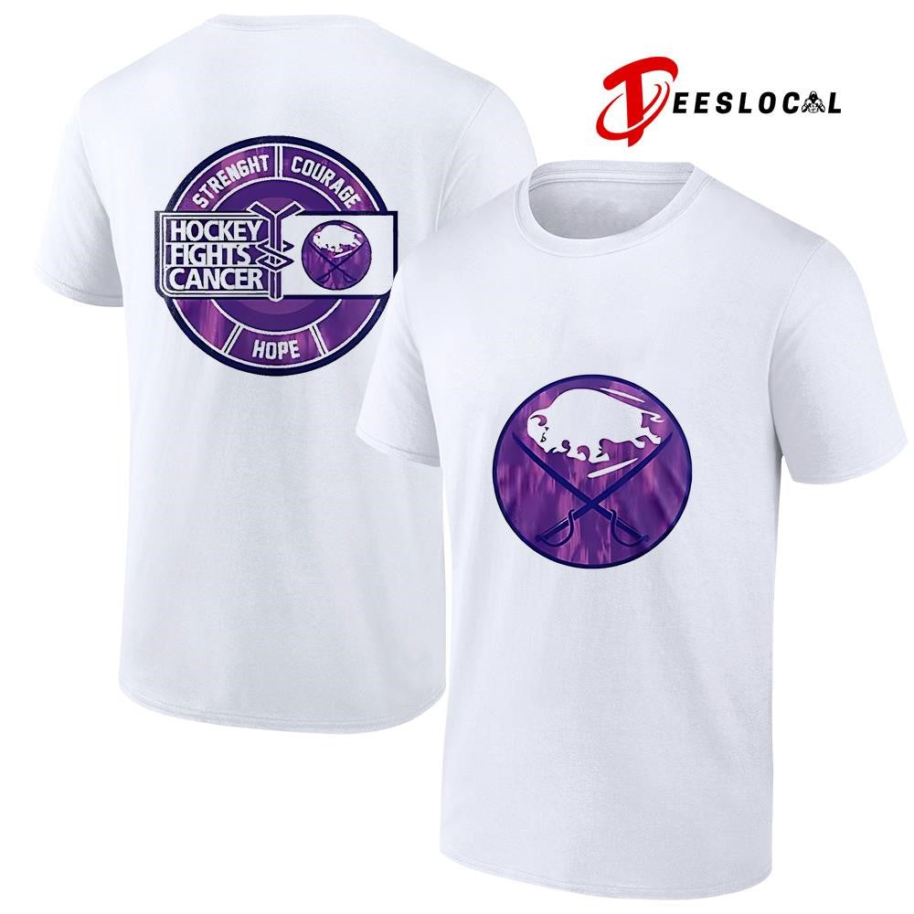 Buffallo Sabres hockey fights cancer strength courage hope shirt