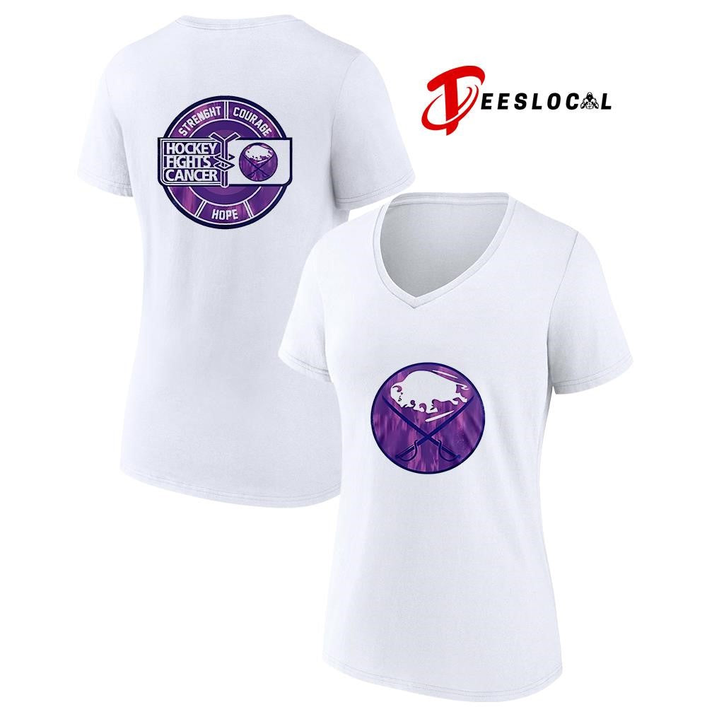 Buffallo Sabres hockey fights cancer strength courage hope shirt