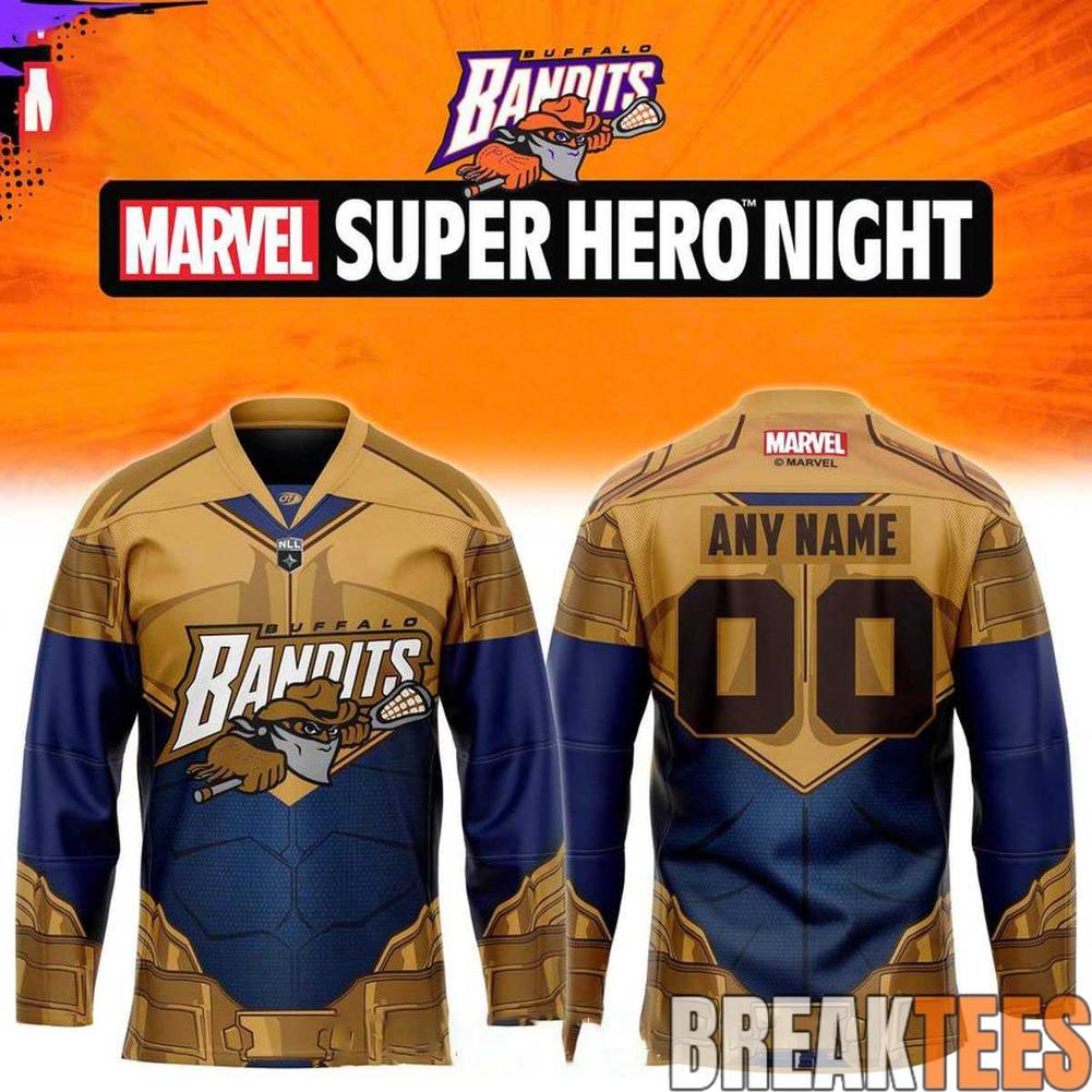 Buffalo Bandits Superhero Night 2026 Hockey Jersey