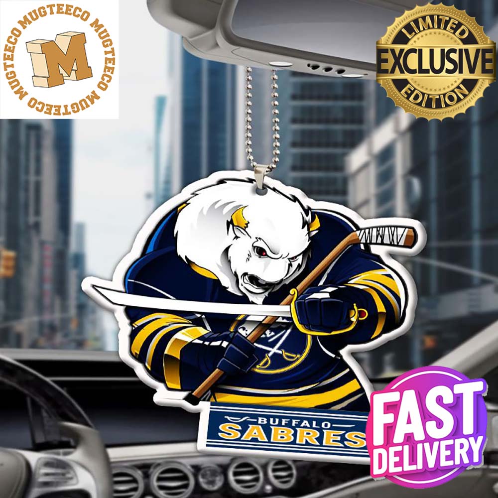 Buffalo Sabres Mascot Christmas Car Decorations Ornament