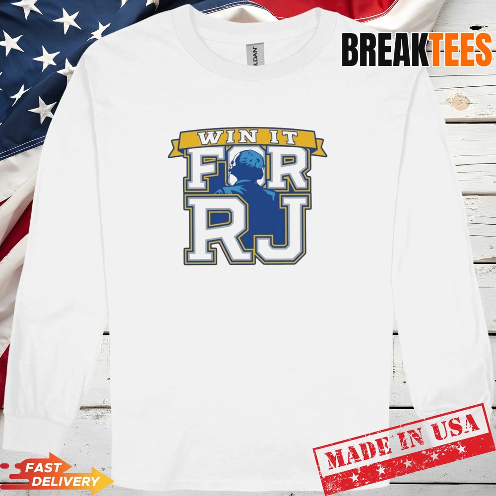 Buffalo Sabres win it for Rick Jeanneret blue and gold t-shirt