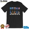 Buffalo Sports Teams Mascots Abbey Road Crossing Buffalo Fans T Shirt