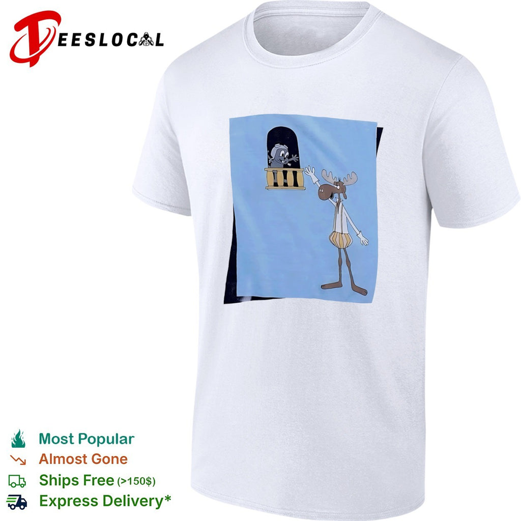 Bullwinkle J Moose and Rocket J Squirrel The Adventures of Rocky and Bullwinkle shirt
